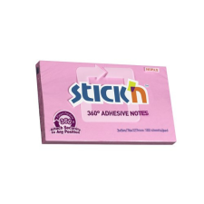  Öntapadó jegyzettömb STICK&#039;N 76x127mm 360°-ban tapadó lila 100 lap post-it