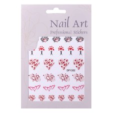  Öntapadó köröm matrica  DP1352 szíves körömdíszítő