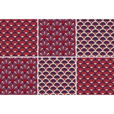 ÖNTAPADÓS CSEMPEMATRICA OBOLUS RED 15cm x 15cm 6db tapéta, díszléc és más dekoráció