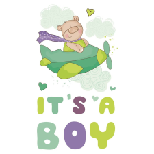 Öntapadós falimatrica It's a boy macis 15 cm x 30 cm tapéta, díszléc és más dekoráció