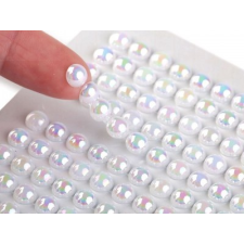  Öntapadós gyöngyök AB hatással - 260 db/ív dekorációs kellék
