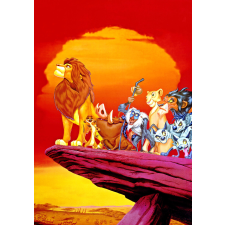  Öntapadós tapéta Az Oroszlánkirály és barátai, 150 x 205 cm tapéta, díszléc és más dekoráció