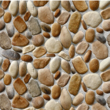  Öntapadós tapéta Barna és szürke folyami kőfal, 300 x 200 cm tapéta, díszléc és más dekoráció