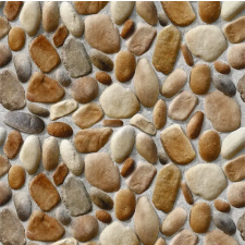  Öntapadós tapéta Barna és szürke folyami kőfal, 300 x 250 cm tapéta, díszléc és más dekoráció