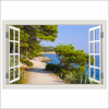  Öntapadós tapéta Carare ablak, nagy, fenyő, 250 x 170 cm