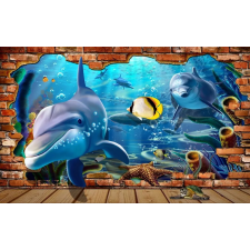  Öntapadós tapéta Escape of delfin, 200 x 150 cm tapéta, díszléc és más dekoráció