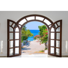  Öntapadós tapéta Fakapu, nagy, virágos, 400 x 250 cm tapéta, díszléc és más dekoráció