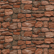  Öntapadós tapéta Fal különböző sötétbarna kövekből, 250 x 150 cm tapéta, díszléc és más dekoráció