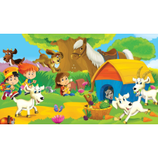  Öntapadós tapéta Háziállatok, gyerekrajzok2, 350 x 250 cm tapéta, díszléc és más dekoráció