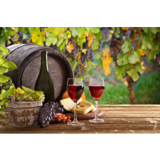  Öntapadós tapéta Hordó, bor, szőlő, 350 x 250 cm tapéta, díszléc és más dekoráció