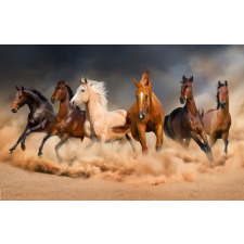  Öntapadós tapéta Lovak homokviharban, 250 x 150 cm tapéta, díszléc és más dekoráció