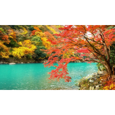  Öntapadós tapéta Natura151 Ősz a tavon, 200 x 150 cm tapéta, díszléc és más dekoráció