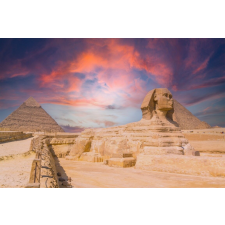  Öntapadós tapéta Natura163 Sunset over the Sphinx, 250 x 150 cm tapéta, díszléc és más dekoráció