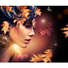  Öntapadós tapéta Őszi, portré, női, 350 x 250 cm tapéta, díszléc és más dekoráció