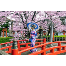  Öntapadós tapéta Padló cseresznyevirággal, 200 x 150 cm tapéta, díszléc és más dekoráció