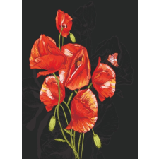  Öntapadós tapéta Pipacsok, piros és fekete2, 150 x 205 cm tapéta, díszléc és más dekoráció