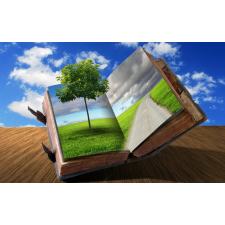  Öntapadós tapéta Tudományok könyve, 300 x 200 cm tapéta, díszléc és más dekoráció