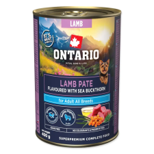  Ontario Adult báránypástétom homoktövissel – 400 g kutyaeledel