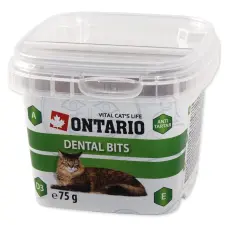  ONTARIO Cat Dental Bits fogtisztító falatok macskáknak 75gr jutalomfalat macskáknak