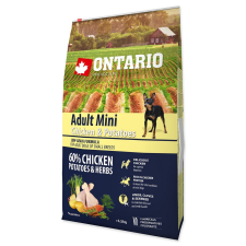 Ontario DOG ADULT MINI CHICKEN AND POTATOES AND HERBS (6,5KG) kutyaeledel