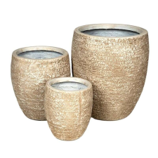  Ontario Monica kompozit növénytartó szett homokszín 25x28,5-44,5x50cm S3 kerti tárolás