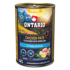  Ontario Puppy csirkepástétom spirulinával – 400 g kutyaeledel
