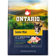 Ontario Senior Mini Fish & Brown Rice 2,25 kg kutyaeledel