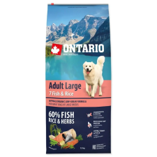 ONTARIO száraztáp felnőtt, nagytestű kutyáknak hallal és rizzsel 12kg kutyaeledel