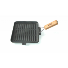  Öntöttvas grill serpenyő 21,5cm szögletes edény