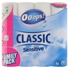 Ooops! Classic Sensitive 3 rétegű Toalettpapír 32 tekercs higiéniai papíráru