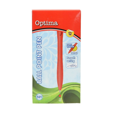 OPTIMA Golyóstoll optima nyomógombos 521 piros 100912 toll