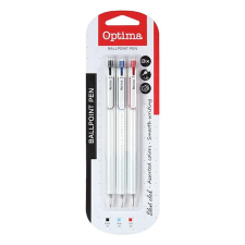 OPTIMA Golyóstoll OPTIMA nyomógombos Stella vegyes színek 1,0 mm 3 darabos toll