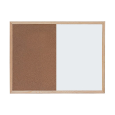 OPTIMA Kombitábla OPTIMA parafa mágneses fakeret 30x40 cm parafatábla