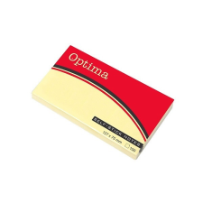 OPTIMA Öntapadós jegyzet OPTIMA 75x127mm sárga 100 lap jegyzettömb