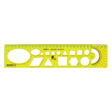 OPTIMA Sablon vonalzó OPTIMA fluor 30cm vonalzó
