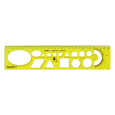OPTIMA Sablon vonalzó OPTIMA fluor 30cm vonalzó