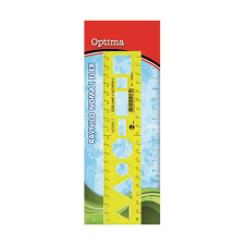 OPTIMA Sablon vonalzó optima hajlékony 20cm 53074 vonalzó