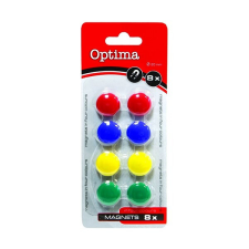 OPTIMA Táblamágnes OPTIMA 20mm 8 db-os vegyes táblamágnes