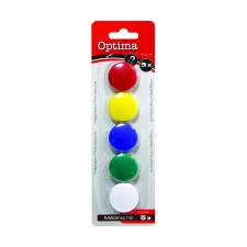 OPTIMA Táblamágnes OPTIMA 25mm 5 db-os vegyes táblamágnes