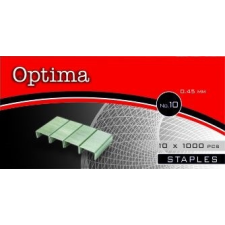 OPTIMA Tűzőkapocs OPTIMA No.10 1000 db/dob gemkapocs, tűzőkapocs
