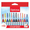 OPTIMA Zsírkréta OPTIMA Max Jumbo kerek 12 színű