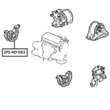 OPTIMAL motortartó bak Honda CR-V autóalkatrész