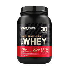 Optimum Nutrition Gold Standard 100% Whey™ Tejsavó Fehérje (900 g, Ízletes Eper) vitamin és táplálékkiegészítő