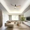 Optonica 19110 LED Fan Ceiling 18W/3CCT Black Wood + Remote Control