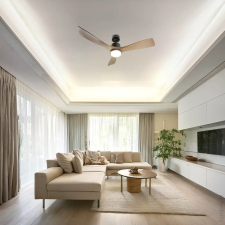 Optonica 19110 LED Fan Ceiling 18W/3CCT Black Wood + Remote Control világítás