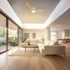 Optonica 19111 LED Fan Ceiling 18W/3CCT White Wood + Remote Control
