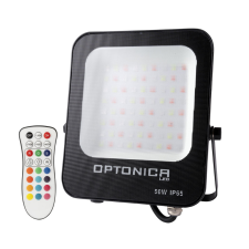 Optonica 5756 LED SMD fényvető fekete 50W 4000LM AC220-240V 120° IP65 RGB kültéri világítás