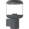 Optonica 7424 Wall Lamp Aluminium Clear PC E27 Socket IP54