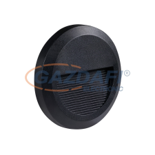 Optonica 7504 LED lépcsővilágító kerek fekete 2W 4200K 120LM AC100-240V IP65 kültéri világítás