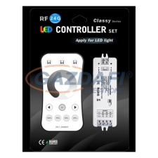 Optonica AC6348 LED szalag dimmer rádiós távirányítóval 144-288W 12-24V IP20 97x33x18mm villanyszerelés